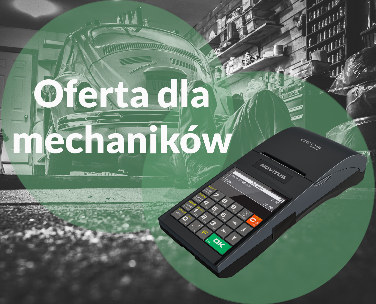Kasy i drukarki fiskalne dla mechaników, warsztatów samochodowych i punktów wymiany opon